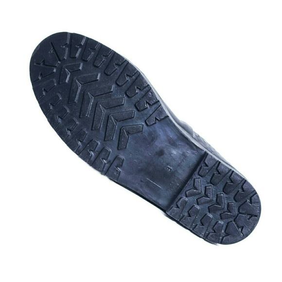 Women's Rainboots, Rubber Tall Quilted Rain Boots, RB-1533, Black - Picture 4 of 4